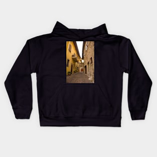 Street in Arco in North Italy Kids Hoodie